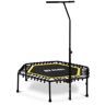 Gymrex Fitness-Trampolin - mit Stange - gelb