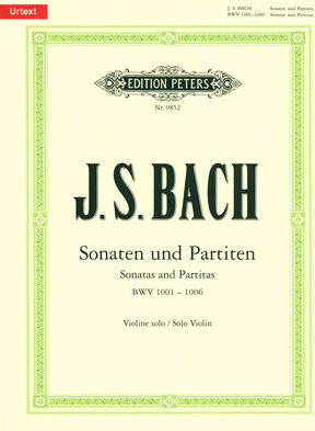 Edition Peters Bach Sonatas Partitas Violin