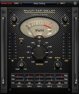 Plug And Mix Multi-Tap Delay