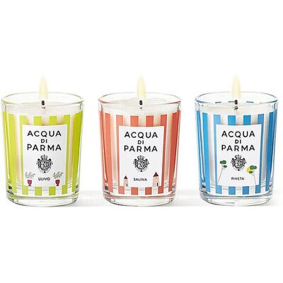 ACQUA DI PARMA Geschenkset - Trio Kerzen Ulivo, Salina, Pineta Limited Edition 70g EG ACQUA DI PARMA Geschenkset - Trio Kerzen Ulivo, Salina, Pineta Limited Edition 70g EG