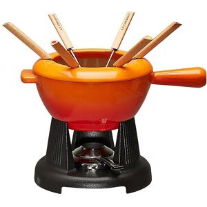 Le Creuset Fondue Set Gusseisen Ofenrot Orange   60020000902460