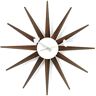 Vitra Wanduhr Sunburst Clock Nussbaum/schoko 47cm Braun   20125303