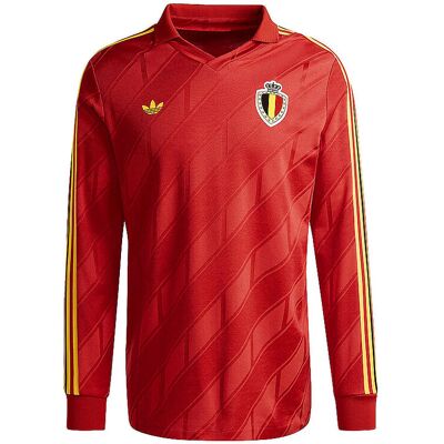 Adidas ORIGINALS Fußballtrikot Belgien 1986 Heim rot XXL XXL Adidas ORIGINALS Fußballtrikot Belgien 1986 Heim rot XXL XXL
