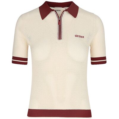 Guess ACTIVEWEAR Poloshirt GABRY creme S S Guess ACTIVEWEAR Poloshirt GABRY creme S S