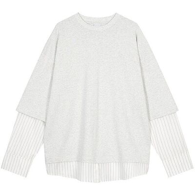 KARO KAUER Langarmshirt hellgrau L L KARO KAUER Langarmshirt hellgrau L L