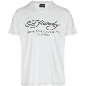 Ed Hardy T-Shirt Mono Flash  Grau   Herren   Größe: L   Ed3588