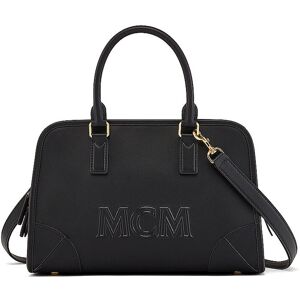 Mcm Ledertasche - Henkeltasche Aren Boston  Medium  Schwarz   Damen   Mwbdata02