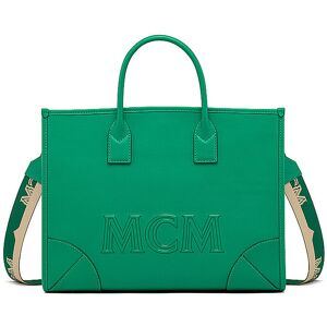 Mcm Ledertasche - Tote Bag München Grün   Damen   Mwtcssx01