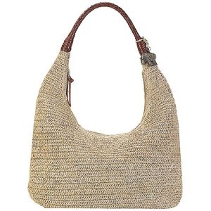 ANOKHI Tasche - Hobo RAFFIA LUNA BAG hellbraun EG ANOKHI Tasche - Hobo RAFFIA LUNA BAG hellbraun EG