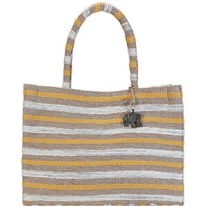 ANOKHI Tasche - Tote Bag TOTE BOOK Large gelb EG ANOKHI Tasche - Tote Bag TOTE BOOK Large gelb EG