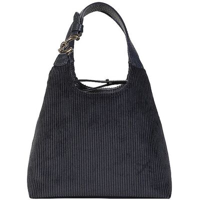 Tasche - Minibag COCCINELLE C-EASY CORDUROY dunkelblau EG Tasche - Minibag COCCINELLE C-EASY CORDUROY dunkelblau EG