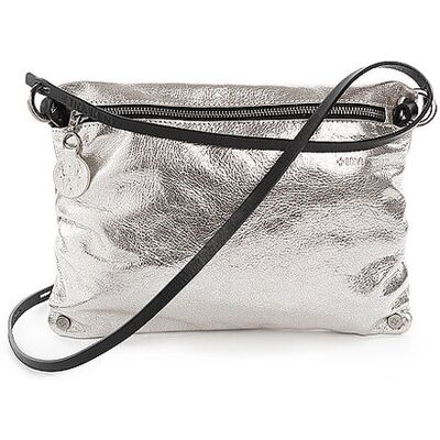 INA KENT Ledertasche - Umhängetasche MOONLIT ed.1 silber EG INA KENT Ledertasche - Umhängetasche MOONLIT ed.1 silber EG