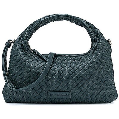 LES VISIONNAIRES Ledertasche - Henkeltasche SADIE GRANDE WEAVE SILKY dunkelgrün EG LES VISIONNAIRES Ledertasche - Henkeltasche SADIE GRANDE WEAVE SILKY dunkelgrün EG