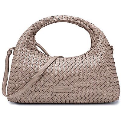 LES VISIONNAIRES Ledertasche - Henkeltasche SADIE GRANDE WEAVE SILKY beige EG LES VISIONNAIRES Ledertasche - Henkeltasche SADIE GRANDE WEAVE SILKY beige EG