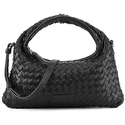LES VISIONNAIRES Ledertasche - Henkeltasche SADIE WEAVE SILKY schwarz EG LES VISIONNAIRES Ledertasche - Henkeltasche SADIE WEAVE SILKY schwarz EG