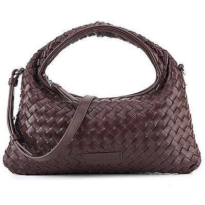 LES VISIONNAIRES Ledertasche - Henkeltasche SADIE WEAVE SILKY dunkelrot EG LES VISIONNAIRES Ledertasche - Henkeltasche SADIE WEAVE SILKY dunkelrot EG