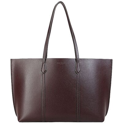 TORY BURCH Ledertasche - Shopper PERRY dunkelrot EG TORY BURCH Ledertasche - Shopper PERRY dunkelrot EG