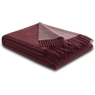 Biederlack Cashmere-Plaid - Wolldecke - 130x170 cm - Rot Biederlack Cashmere-Plaid - Wolldecke - 130x170 cm - Rot