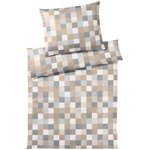 Joop Satin Bettwäsche Mosaic 70x90cm / 140x220cm Beige   4092a