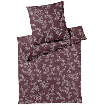 ELEGANTE Jersey Bettwäsche CHERRY BLOSSOM 140x200cm Puder beere EG ELEGANTE Jersey Bettwäsche CHERRY BLOSSOM 140x200cm Puder beere EG