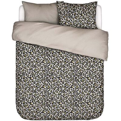 ESSENZA Satin Bettwäsche 2x 70x90cm / 200x200cm FEDELIA Sand Storm hellbraun EG ESSENZA Satin Bettwäsche 2x 70x90cm / 200x200cm FEDELIA Sand Storm hellbraun EG