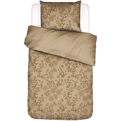 ESSENZA Satin Bettwäsche CLAUDINE 70x90cm/140x200cm Golden Sand hellbraun EG ESSENZA Satin Bettwäsche CLAUDINE 70x90cm/140x200cm Golden Sand hellbraun EG