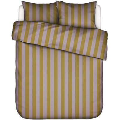 ESSENZA Satin Bettwäsche MINTE STRIPE 70x90/140x200cm Pale Purple/Olive olive EG ESSENZA Satin Bettwäsche MINTE STRIPE 70x90/140x200cm Pale Purple/Olive olive EG
