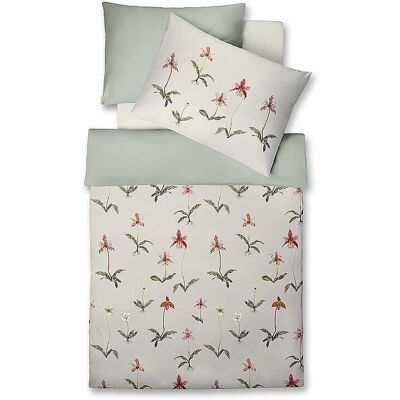 FLEURESSE Satin Bettwäsche BED ART 70x90cm / 140x200cm hellgrün EG FLEURESSE Satin Bettwäsche BED ART 70x90cm / 140x200cm hellgrün EG