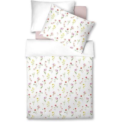 FLEURESSE Tencel Bettwäsche LUXURY 70x90cm / 140x200cm Wildflower Joy weiss EG FLEURESSE Tencel Bettwäsche LUXURY 70x90cm / 140x200cm Wildflower Joy weiss EG