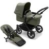 Bugaboo Kinderwagen Donkey 5 Mono Komplett Schwarz / Waldgruen Dunkelgrün   Kinder   100000004