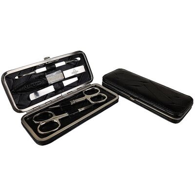 HAMMANN Ledermanikürset (Schwarz, 5-teilig) EG HAMMANN Ledermanikürset (Schwarz, 5-teilig) EG