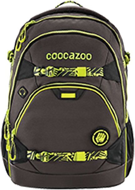 COOCAZOO Rucksack "ScaleRale" inkl. Hüftgurt mit Power Pack TecCheck Neon Yellow