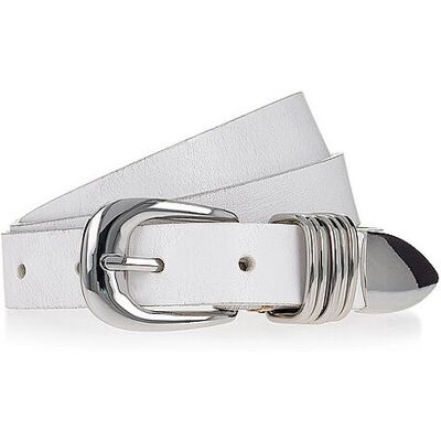 B.BELT Ledergürtel weiss 100 100 B.BELT Ledergürtel weiss 100 100