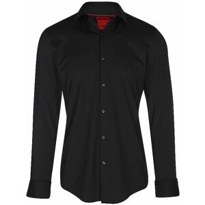 HUGO Jerseyhemd Slim Fit KENNO schwarz 38 38 HUGO Jerseyhemd Slim Fit KENNO schwarz 38 38