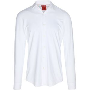 HUGO Jerseyhemd Slim Fit KENNO weiss 42 42 HUGO Jerseyhemd Slim Fit KENNO weiss 42 42