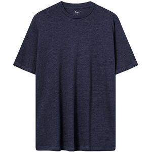 KNOWLEDGE COTTON APPAREL Leinen T-Shirt blau S S KNOWLEDGE COTTON APPAREL Leinen T-Shirt blau S S