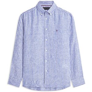 Tommy Hilfiger Leinenhemd blau L L Tommy Hilfiger Leinenhemd blau L L