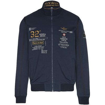 AERONAUTICA MILITARE Sweatjacke dunkelblau S S AERONAUTICA MILITARE Sweatjacke dunkelblau S S