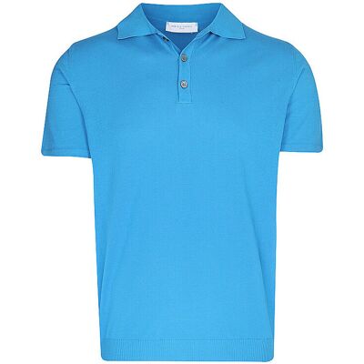 DANIELE FIESOLI Poloshirt blau L L DANIELE FIESOLI Poloshirt blau L L