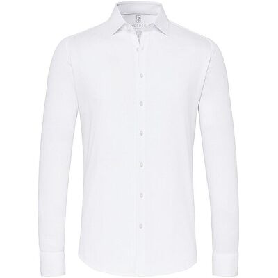 DESOTO Jerseyhemd Slim Fit weiss L L DESOTO Jerseyhemd Slim Fit weiss L L