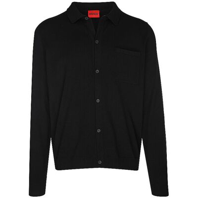 HUGO Strickjacke San Jordan-CV schwarz S S HUGO Strickjacke San Jordan-CV schwarz S S