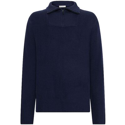KNOWLEDGE COTTON APPAREL Troyer Pullover blau S S KNOWLEDGE COTTON APPAREL Troyer Pullover blau S S
