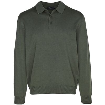 MAERZ Polo-Pullover grün 58 58 MAERZ Polo-Pullover grün 58 58