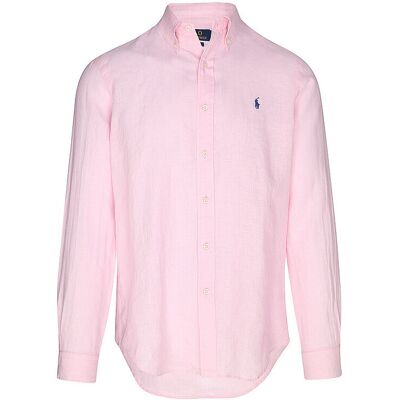 POLO RALPH LAUREN Leinenhemd Custom Fit rosa XL XL POLO RALPH LAUREN Leinenhemd Custom Fit rosa XL XL