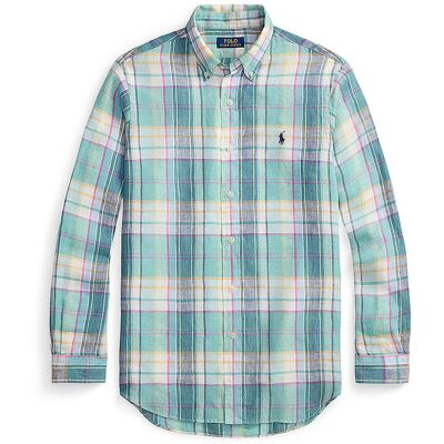 POLO RALPH LAUREN Leinenhemd grün L L POLO RALPH LAUREN Leinenhemd grün L L