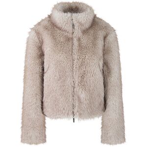 Marc CAIN Jacke in Felloptik hellgrau 42 42 Marc CAIN Jacke in Felloptik hellgrau 42 42