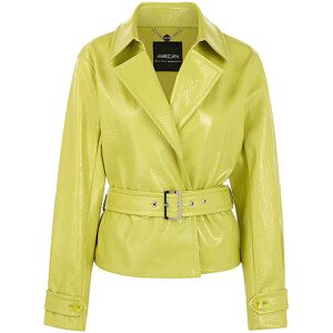 Marc CAIN Jacke in Lackoptik grün 34 34 Marc CAIN Jacke in Lackoptik grün 34 34