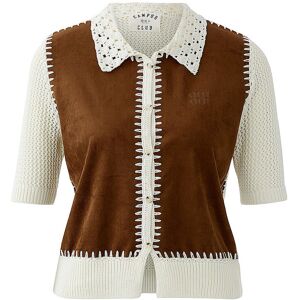 OUÍ Strickjacke weiss 38 38 OUÍ Strickjacke weiss 38 38