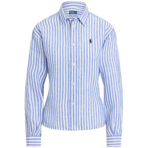 POLO RALPH LAUREN Leinenbluse blau L L POLO RALPH LAUREN Leinenbluse blau L L