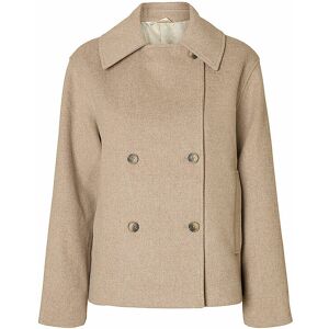SELECTED FEMME Wolljacke SLFALMA beige 40 40 SELECTED FEMME Wolljacke SLFALMA beige 40 40
